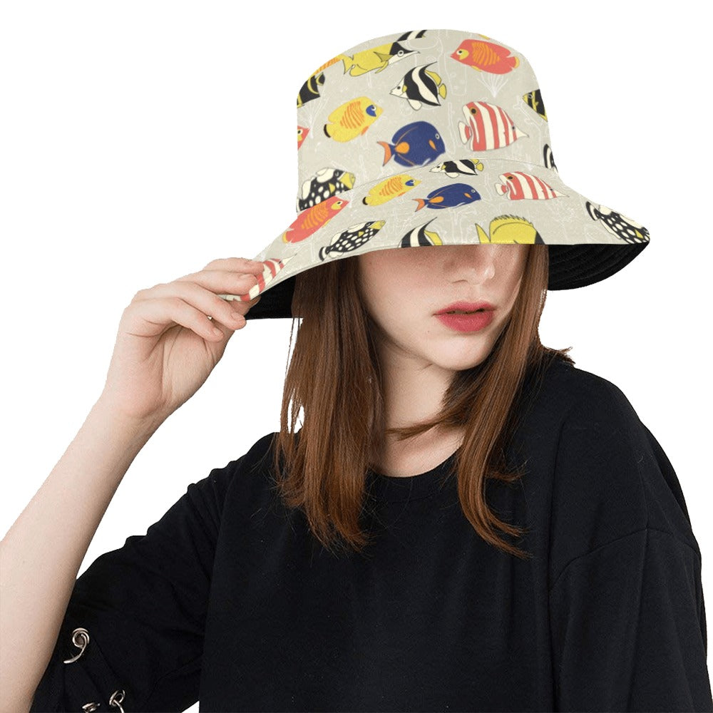 Angelfish Print Design LKS401 Unisex Bucket Hat