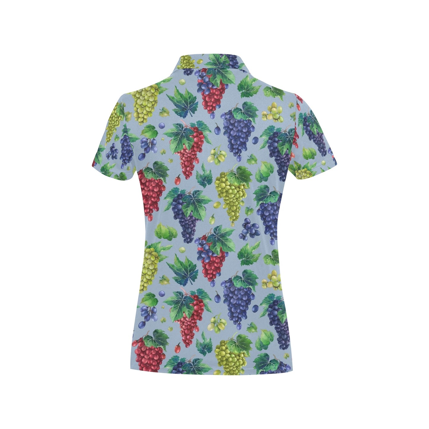 Grape Pattern Print Design GP06 Women's Polo Shirt
