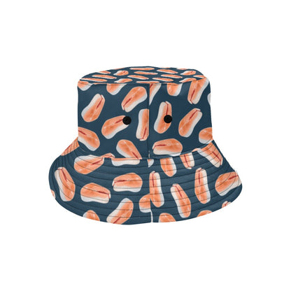 Salmon Steak Print Design LKS306 Unisex Bucket Hat