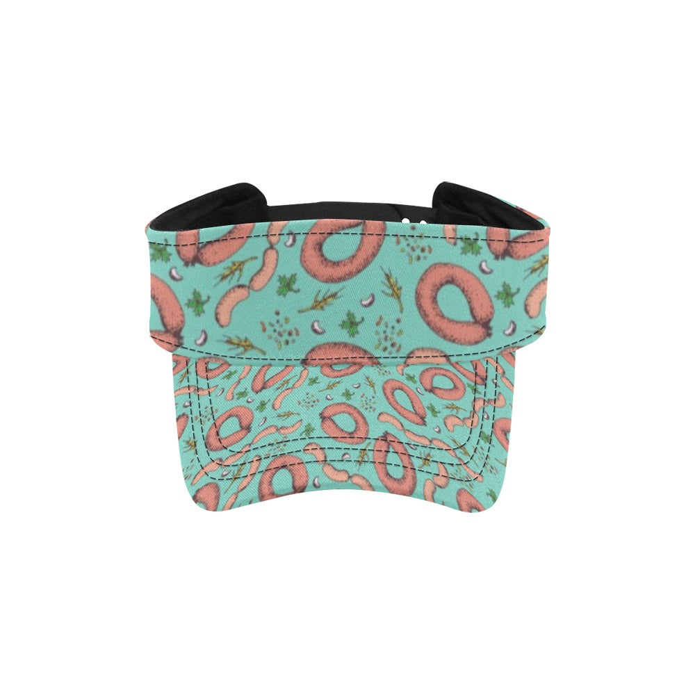 Sausage Print Design LKS303 Unisex Sun Visor