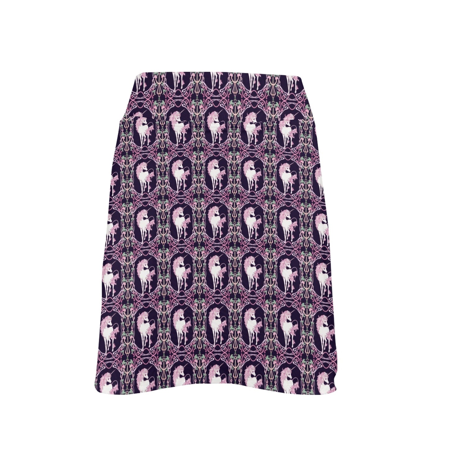 Unicorn Fantastic Flower 17" Golf & Pickleball Skort with Pockets