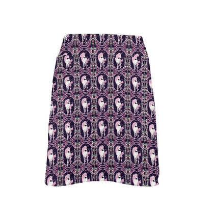 Unicorn Fantastic Flower 17" Golf & Pickleball Skort with Pockets