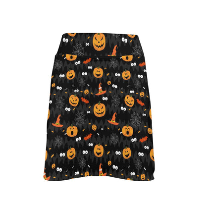 Halloween Print Design LKS405 17" Golf & Pickleball Skort with Pockets