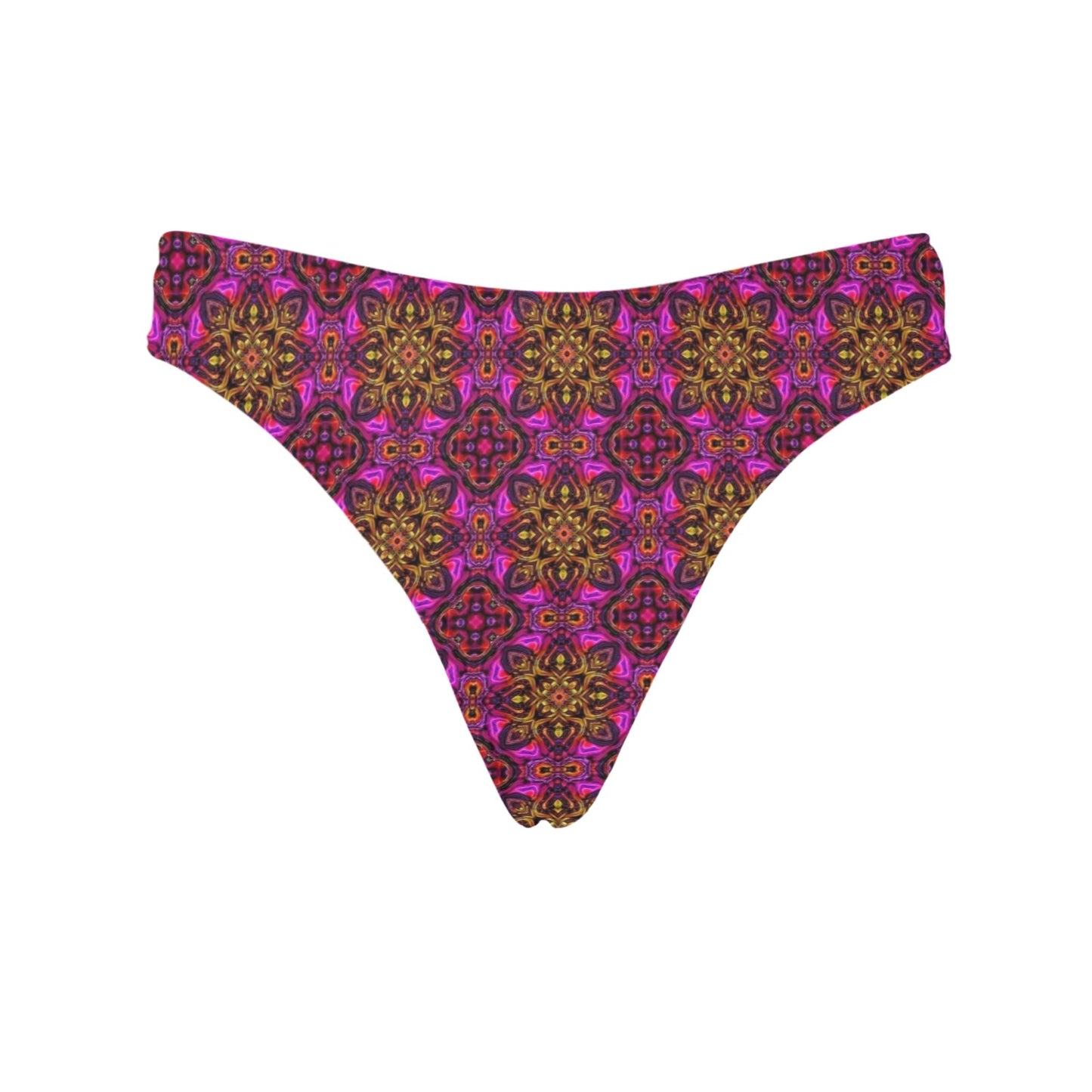kaleidoscope Abstract Print Design Women's Thongs