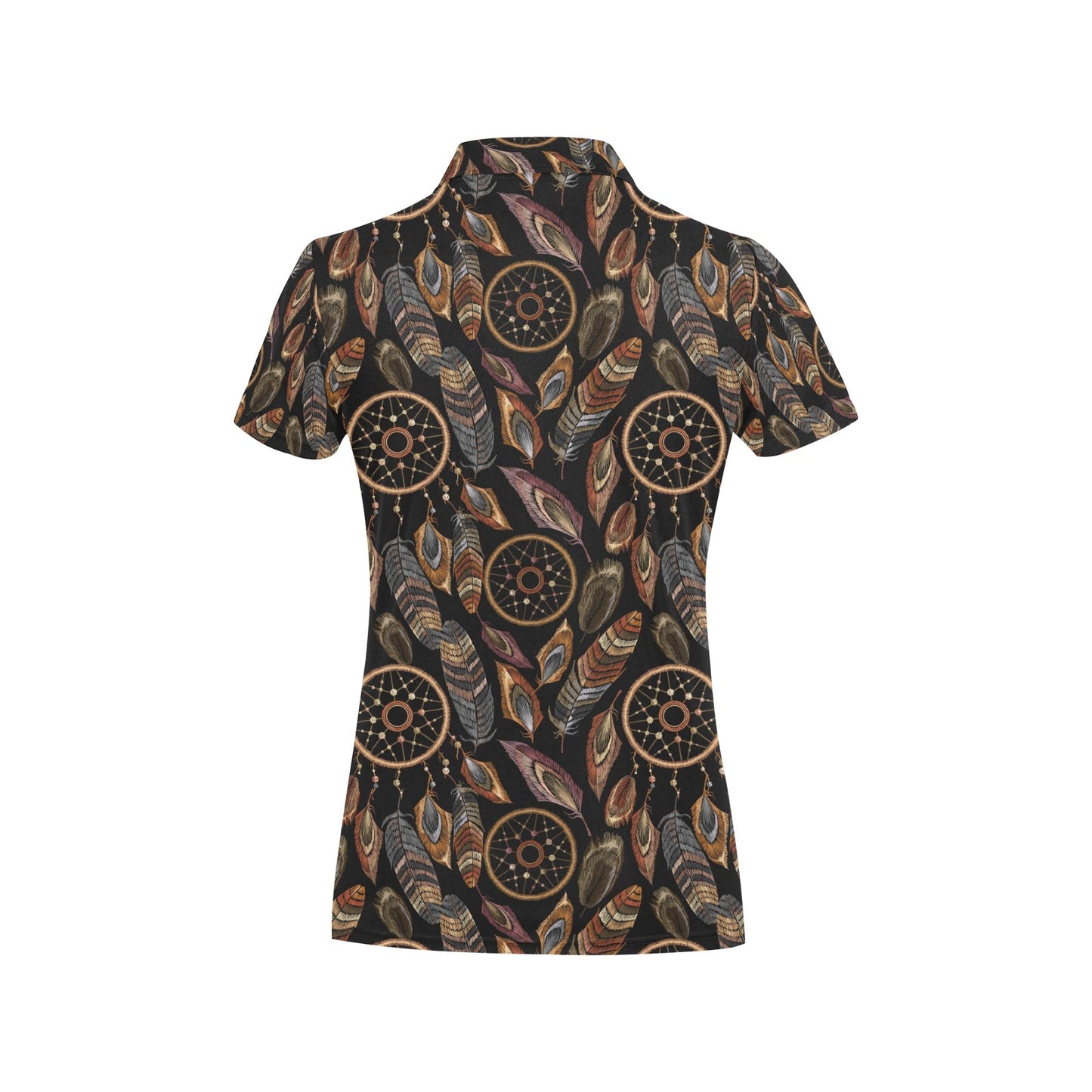Dream catcher embroidered style Women's Polo Shirt