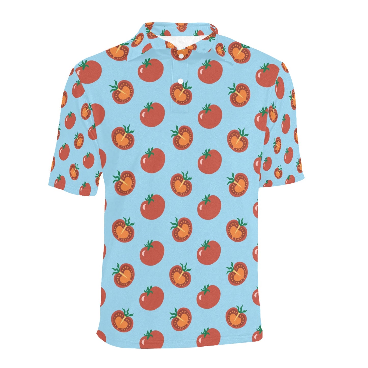 Tomato Print Design LKS304 Men Polo Shirt