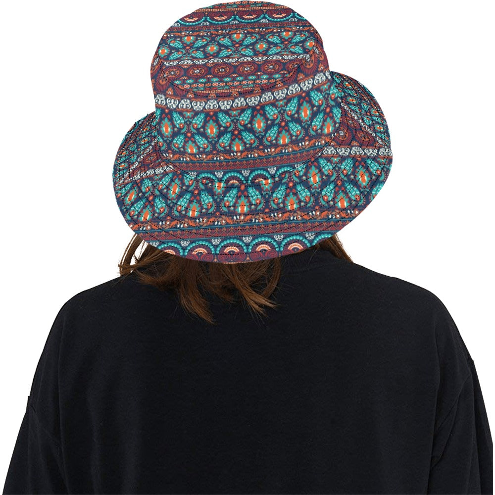 Suzani Print Design LKS302 Unisex Bucket Hat