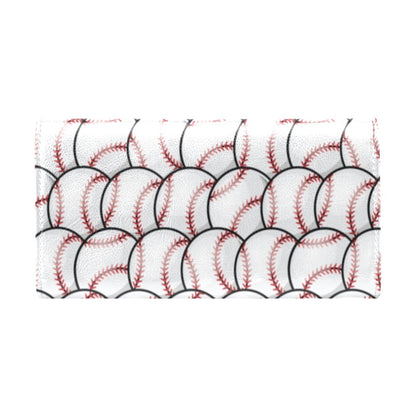 Baseball Pattern Women's Trifold Wallet