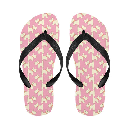 Scottish Terriers Print Design LKS306 Flip Flops