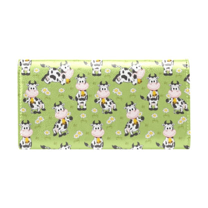 Cattle Print Design LKS401 Women's Trifold Wallet