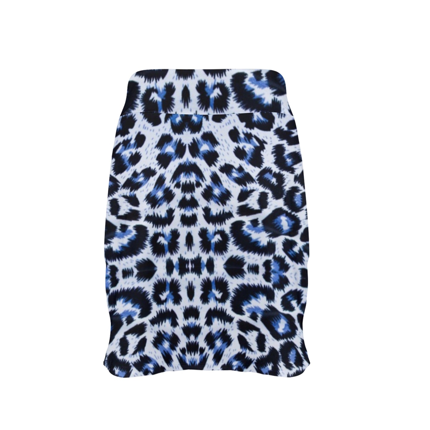 Leopard Blue Skin Print 17" Golf & Pickleball Skort with Pockets