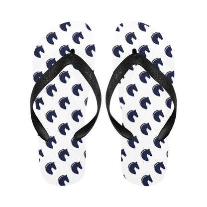 Horse Head Print Design LKS303 Flip Flops