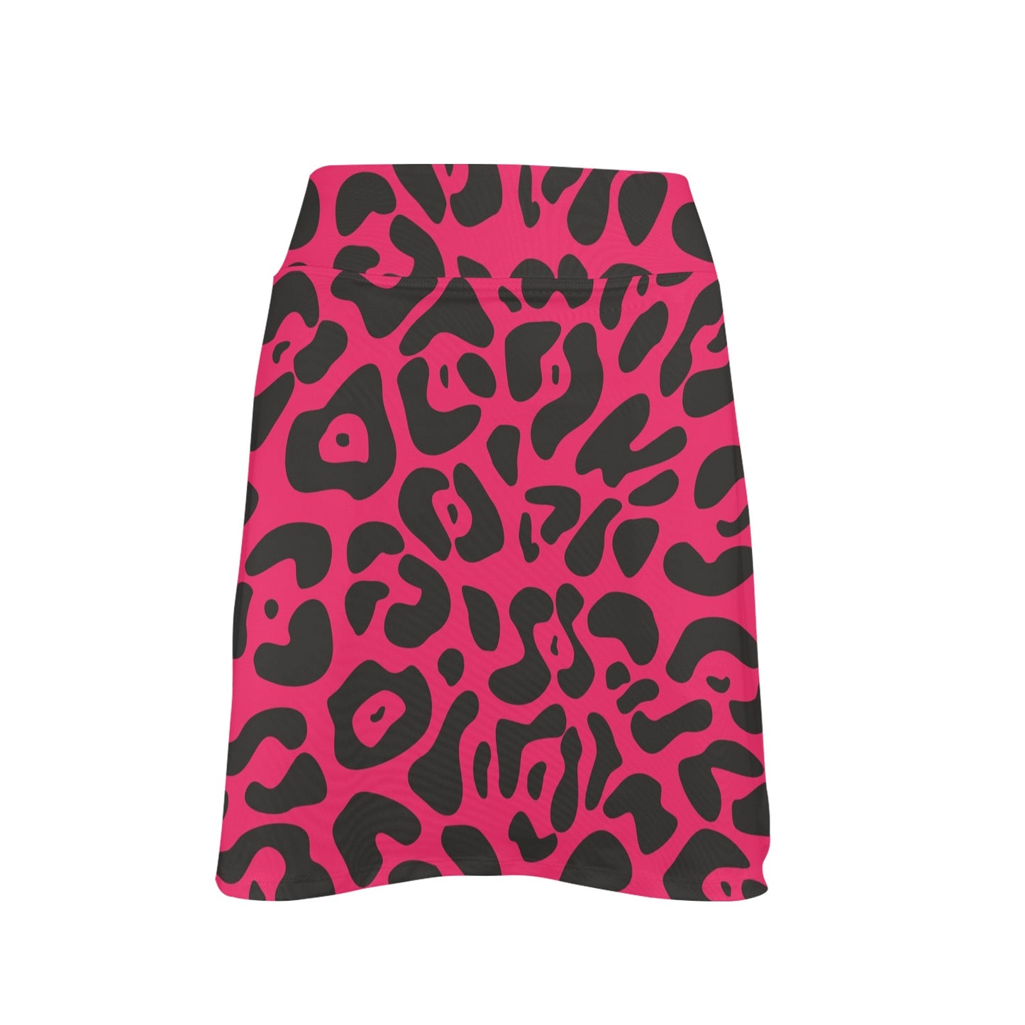 Cheetah Pink Print Pattern 17" Golf & Pickleball Skort with Pockets