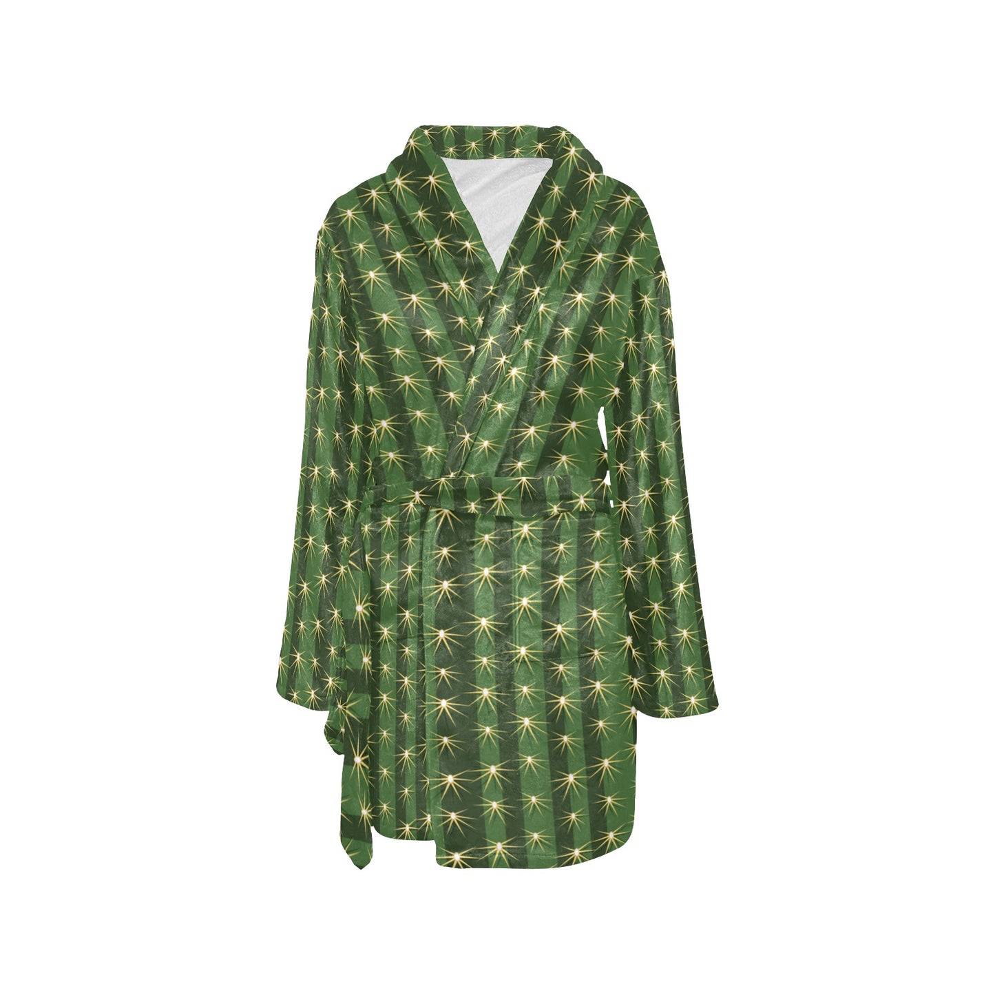 Cactus Skin Print Pattern Women's Fleece Robe