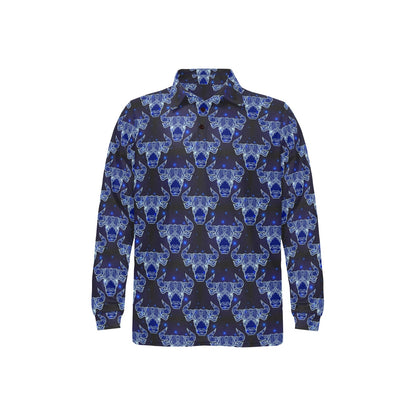 Taurus Print Design LKS302 Long Sleeve Polo Shirt For Men's