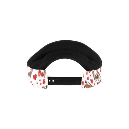 Silky Terriers Heart Print Design LKS302 Unisex Sun Visor
