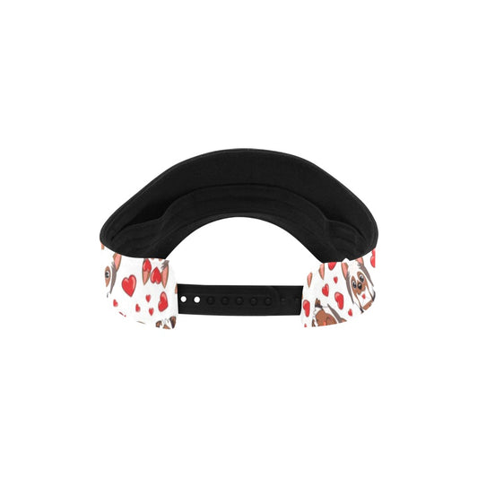 Silky Terriers Heart Print Design LKS302 Unisex Sun Visor