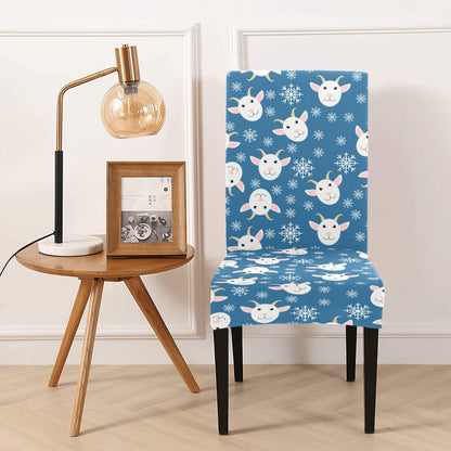 Goat Print Design LKS402 Dining Chair Slipcover