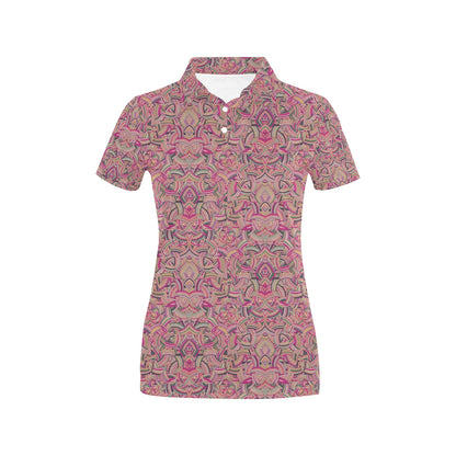 Celtic Pattern Print Design 04 Women's Polo Shirt
