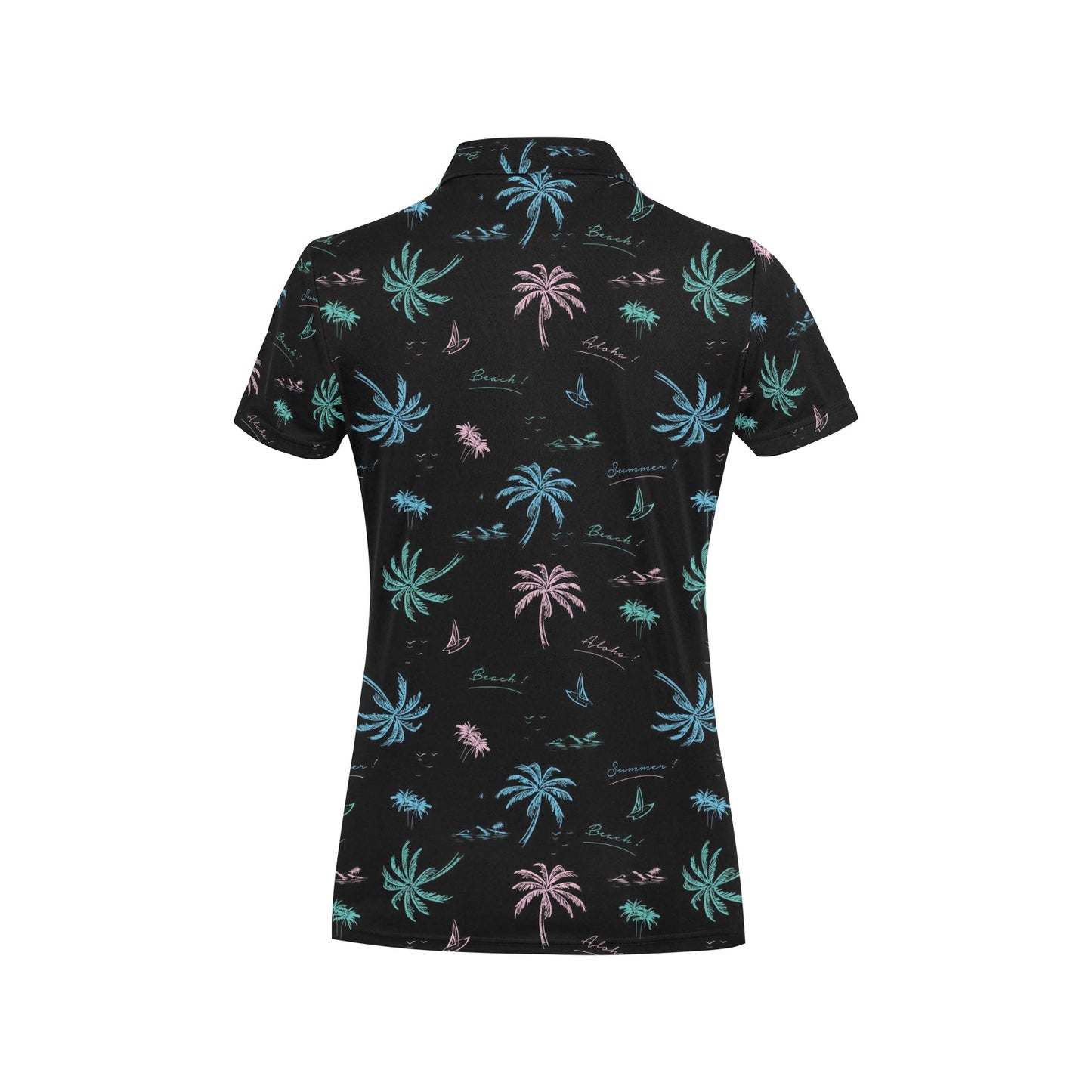 Aloha Hawaii Pattern Print Design 03 Women's Polo Shirt