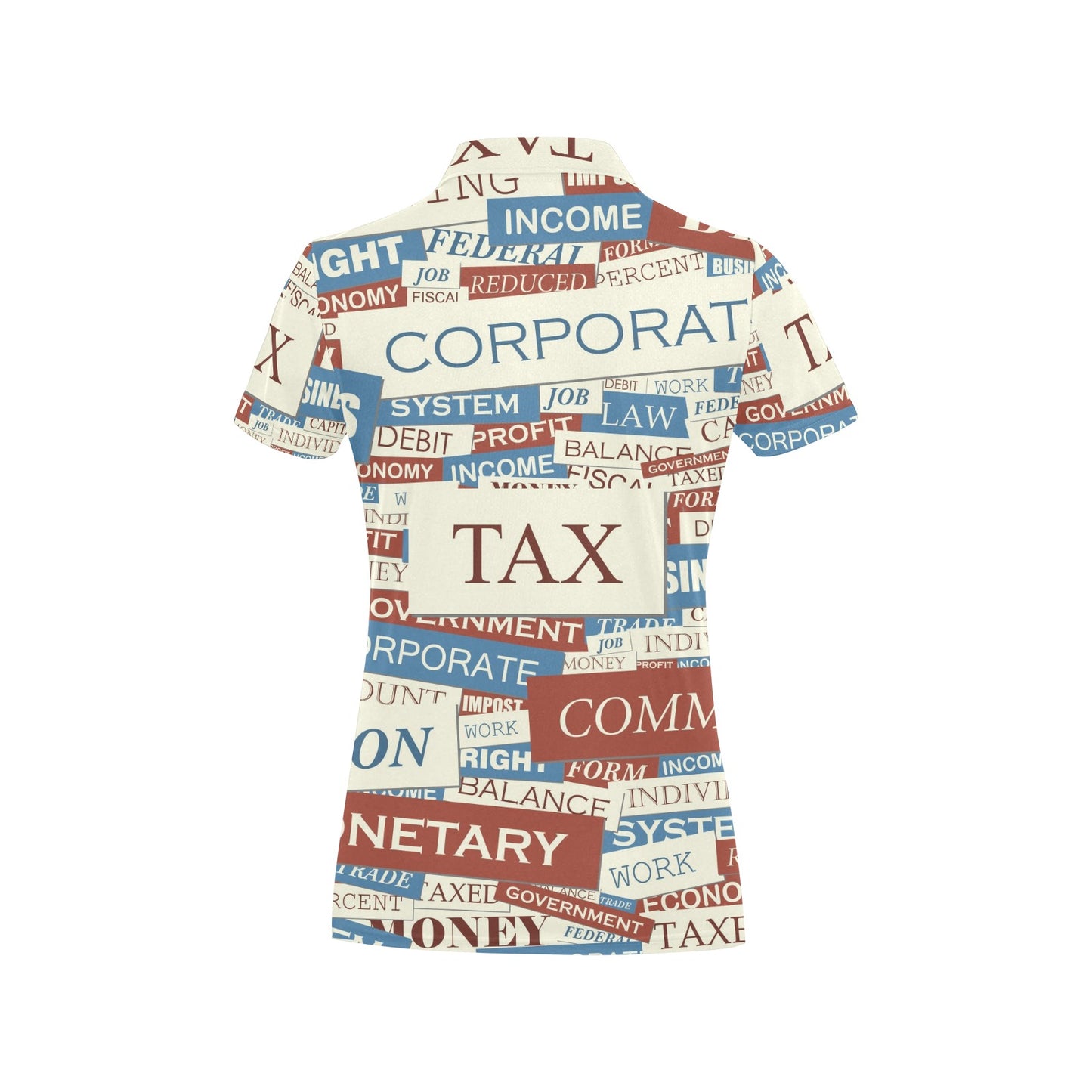 Accounting Financial Pattern Print Design 01 Women's Polo Shirt