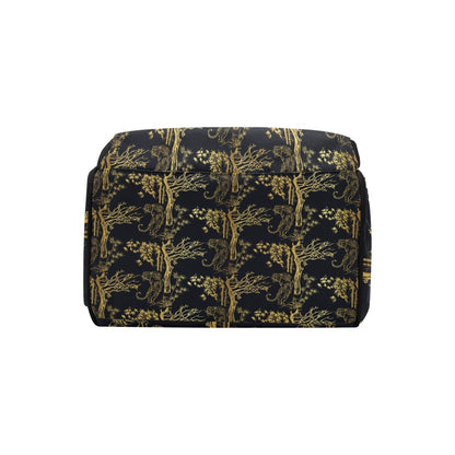 Tiger Gold Print Design LKS307 Diaper Bag Backpack