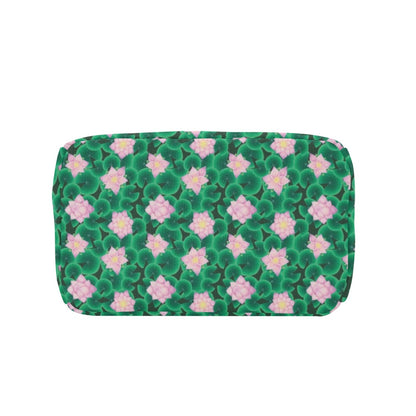 Water Lily Print Design LKS303 Insulated Lunch Bag