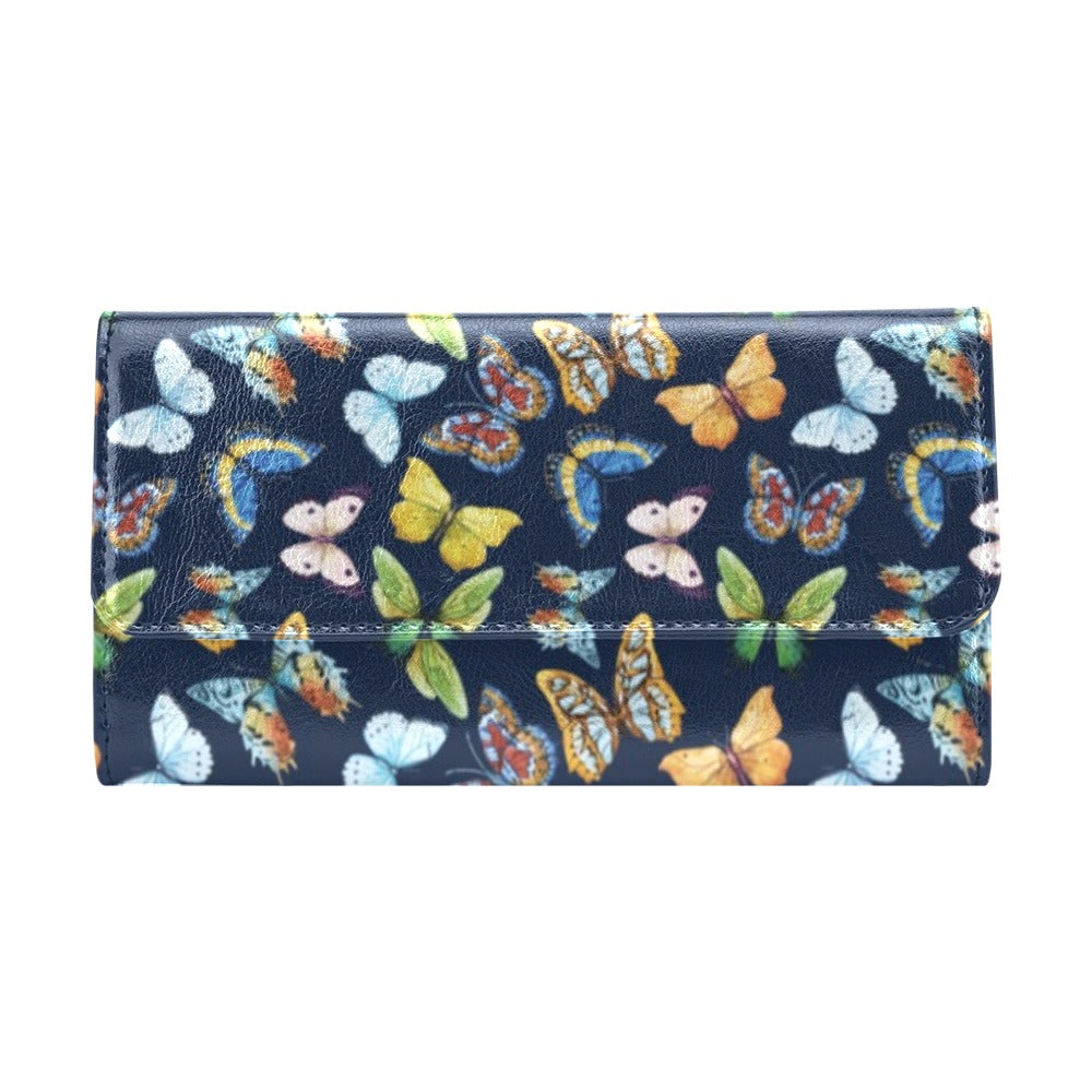 Butterfly Beautiful Print Pattern Women's Trifold Wallet