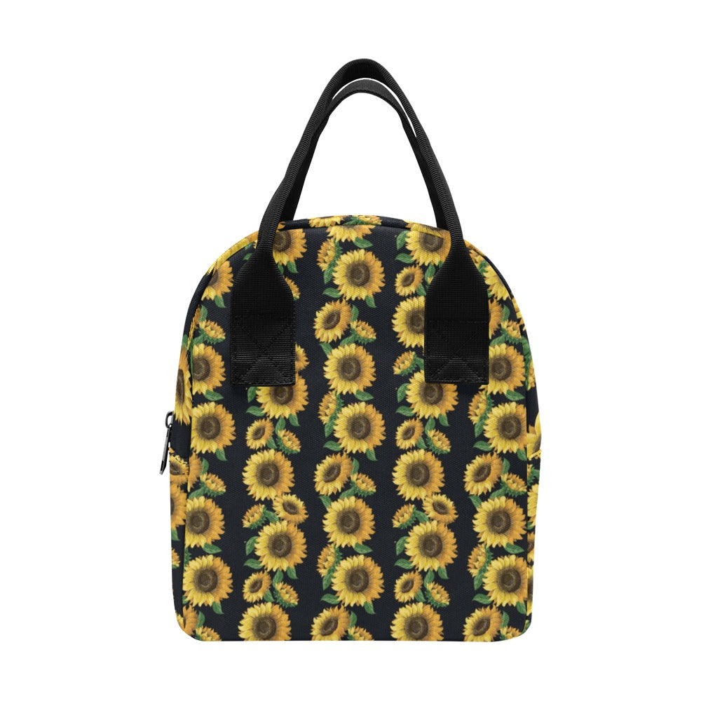Sunflower Print Design LKS306 Insulated Lunch Bag