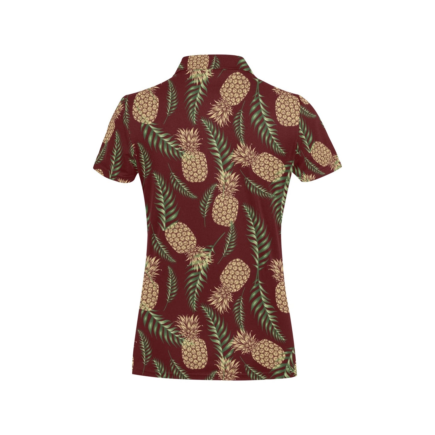 Pineapple Pattern Print Design PP013 Women's Polo Shirt