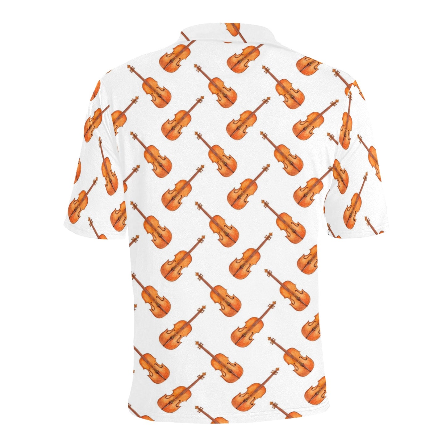 Violin Print Design LKS401 Men Polo Shirt