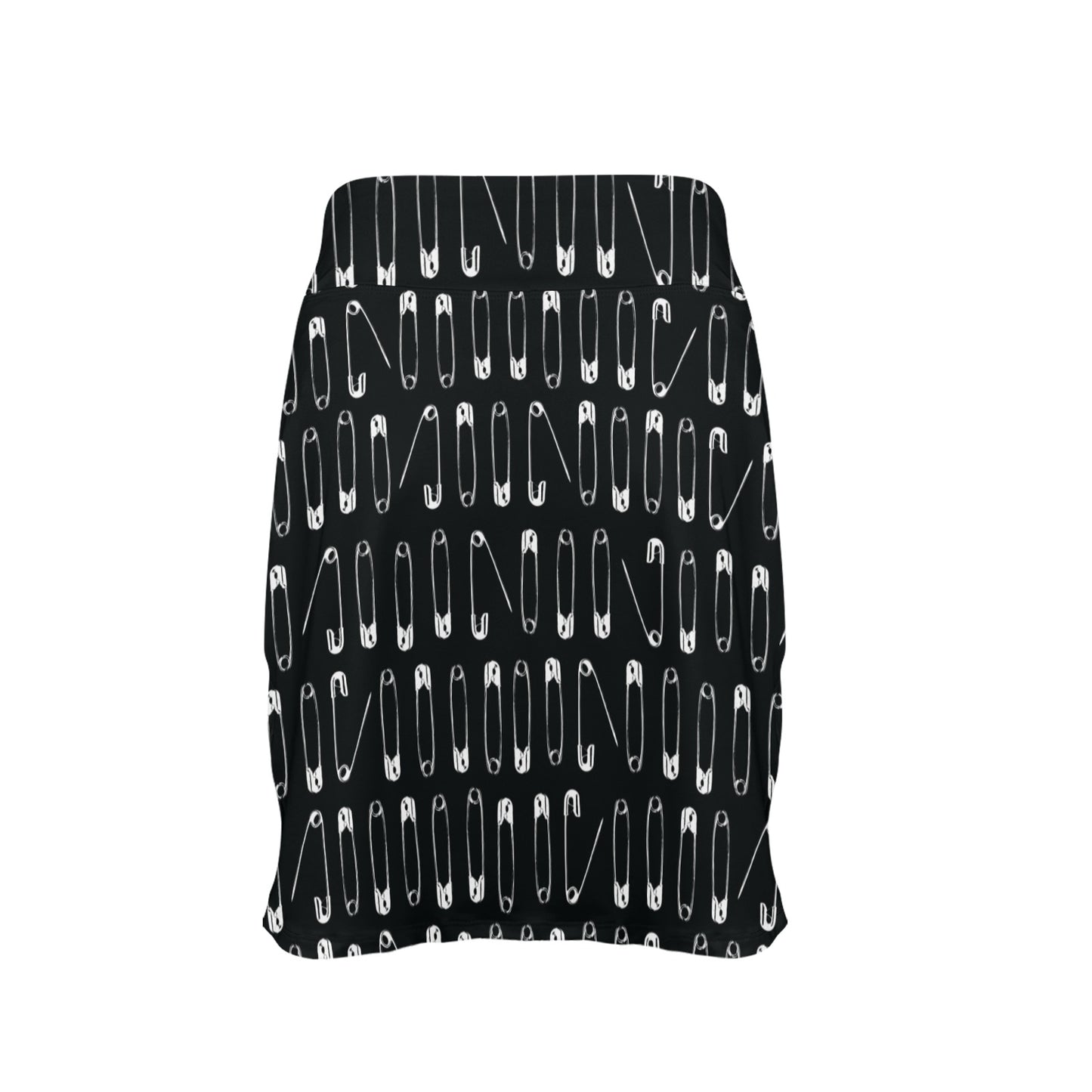 Safety Pin Print Design LKS302 17" Golf & Pickleball Skort with Pockets