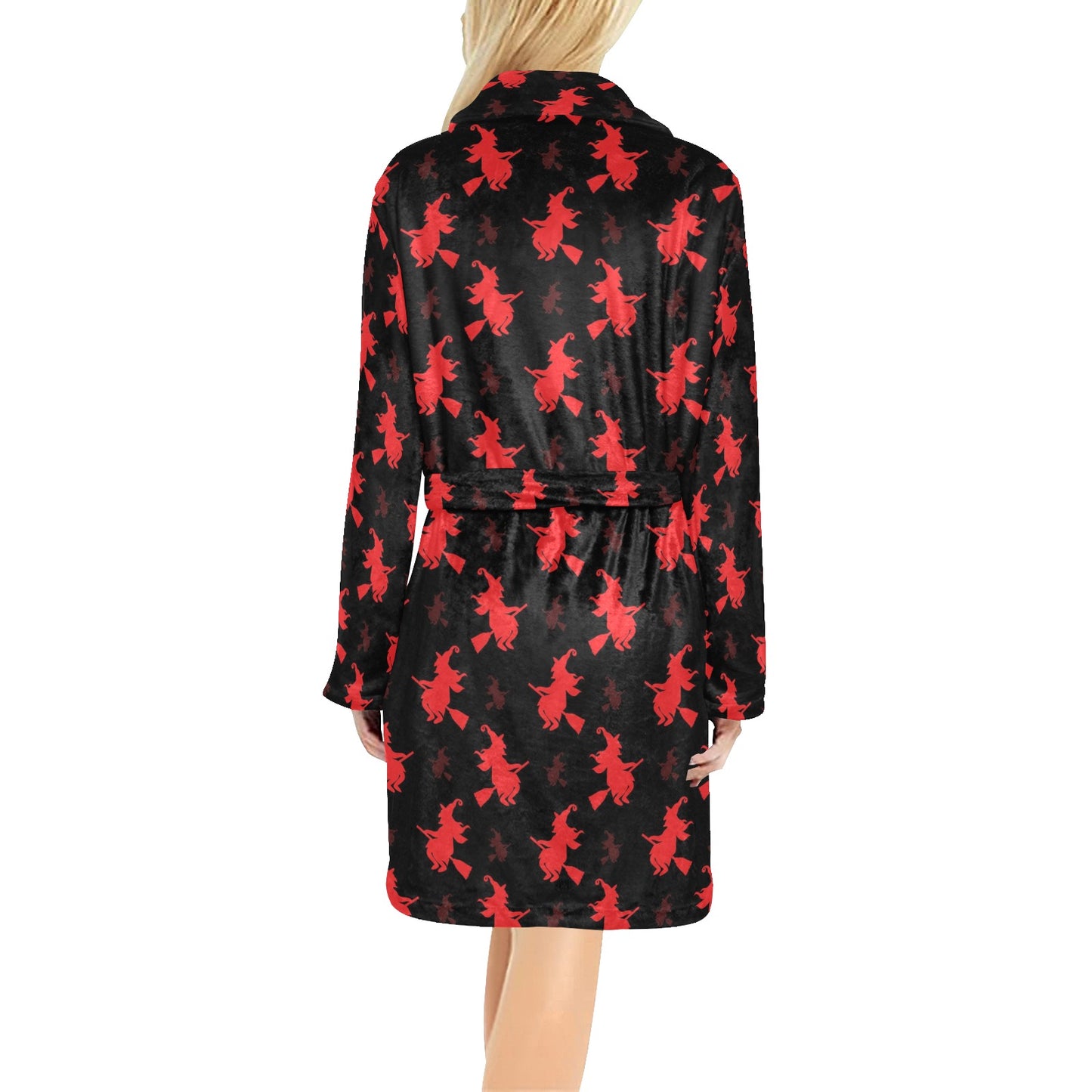 Witch Print Design LKS308 Women's Fleece Robe