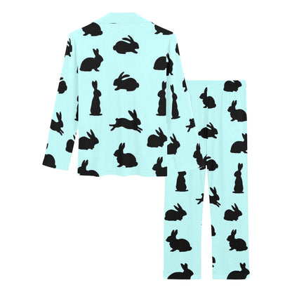 Rabbit Pattern Print Design RB010 Women's Long Pajama Set