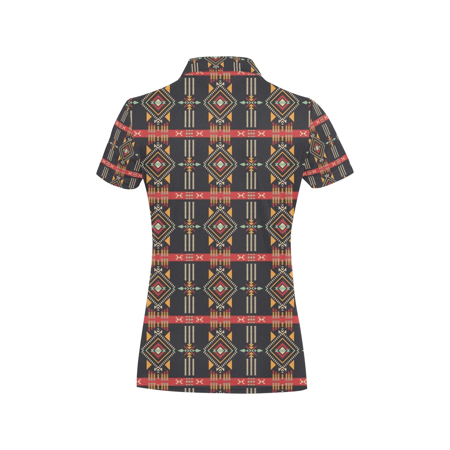 Southwest Pattern Print Design LKS303 Women's Polo Shirt