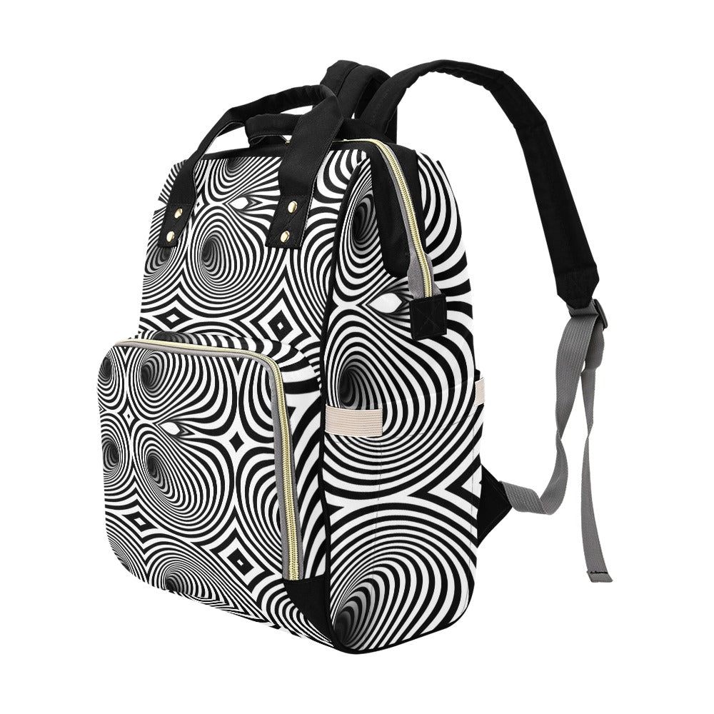 Vortex Print Design LKS303 Diaper Bag Backpack