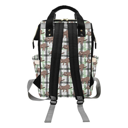 Sloth Print Design LKS301 Diaper Bag Backpack