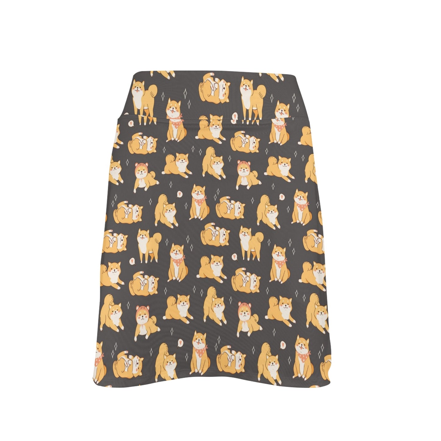 Shiba Inu Print Design LKS309 17" Golf & Pickleball Skort with Pockets