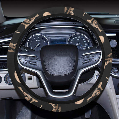 Mummy Print Design LKS302 Steering Wheel Cover with Elastic Edge