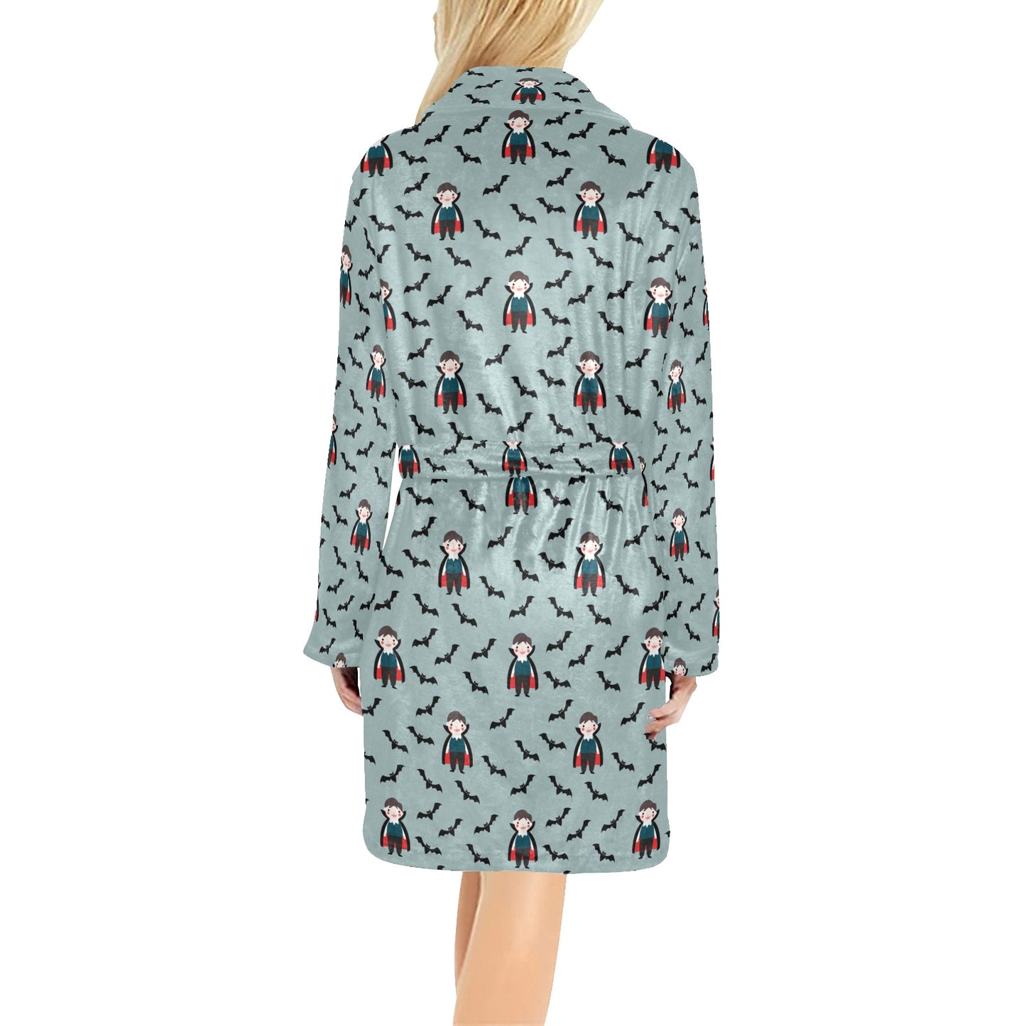 Vampire Print Design LKS304 Women's Fleece Robe