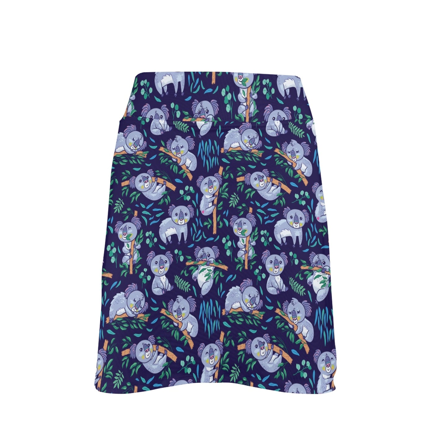 Koala Themed Design Print 17" Golf & Pickleball Skort with Pockets