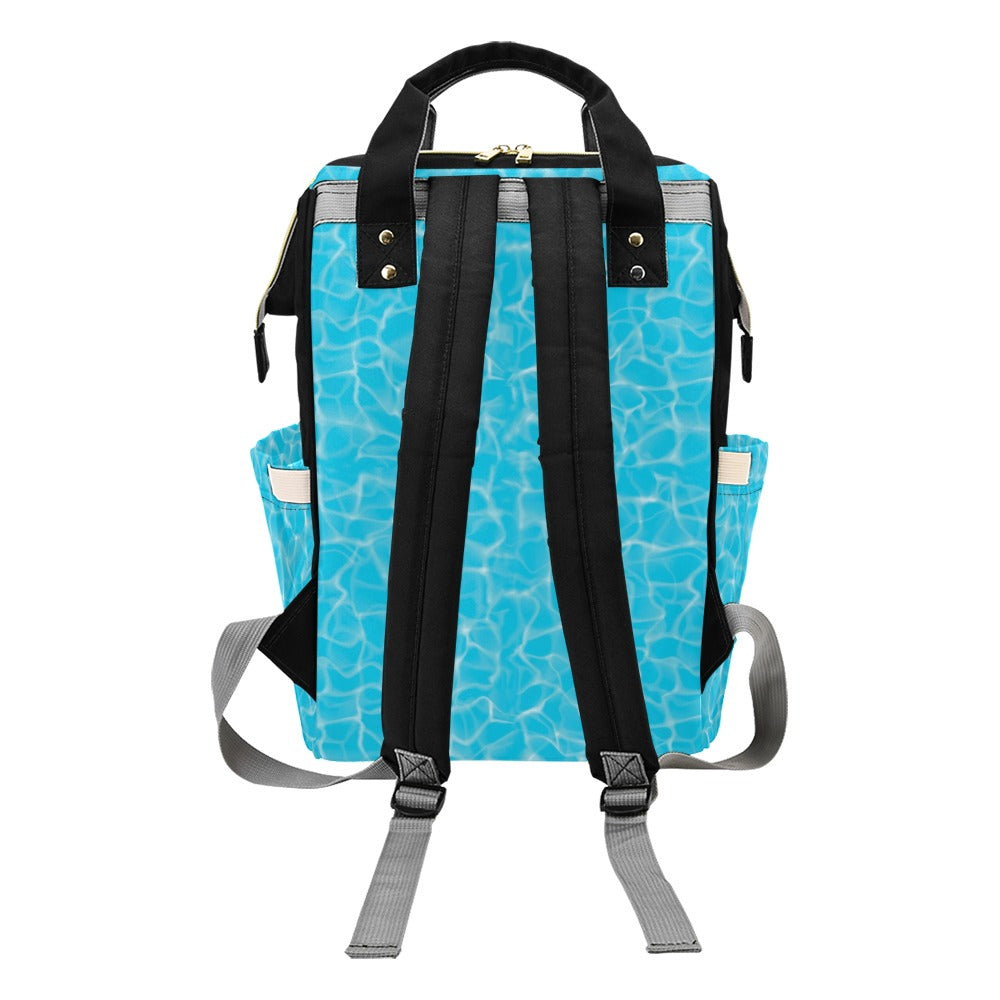 Swimming Pool Texture Print Design LKS301 Diaper Bag Backpack