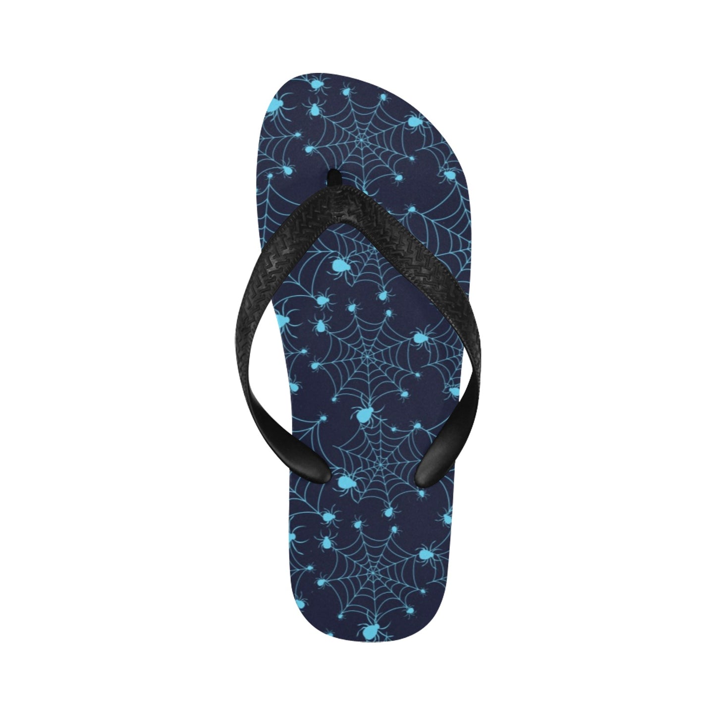 Spider Web Blue Print Design LKS304 Flip Flops