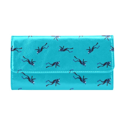 Scuba Driver Print Design LKS304 Women's Trifold Wallet