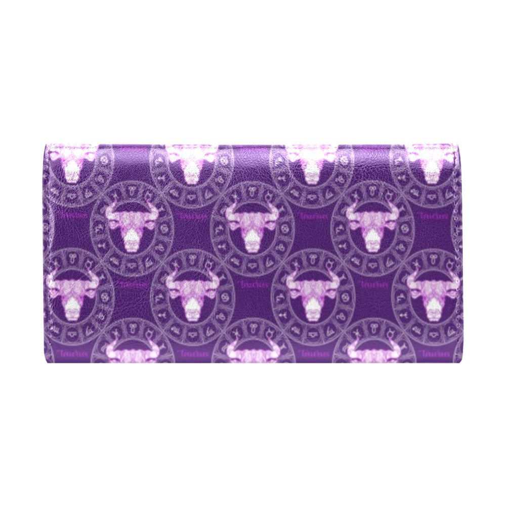 Taurus Print Design LKS303 Women's Trifold Wallet