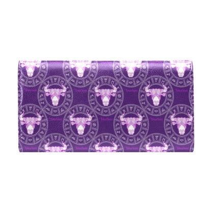 Taurus Print Design LKS303 Women's Trifold Wallet