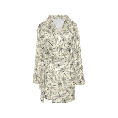 Dragonfly Print Design LKS402 Women's Fleece Robe