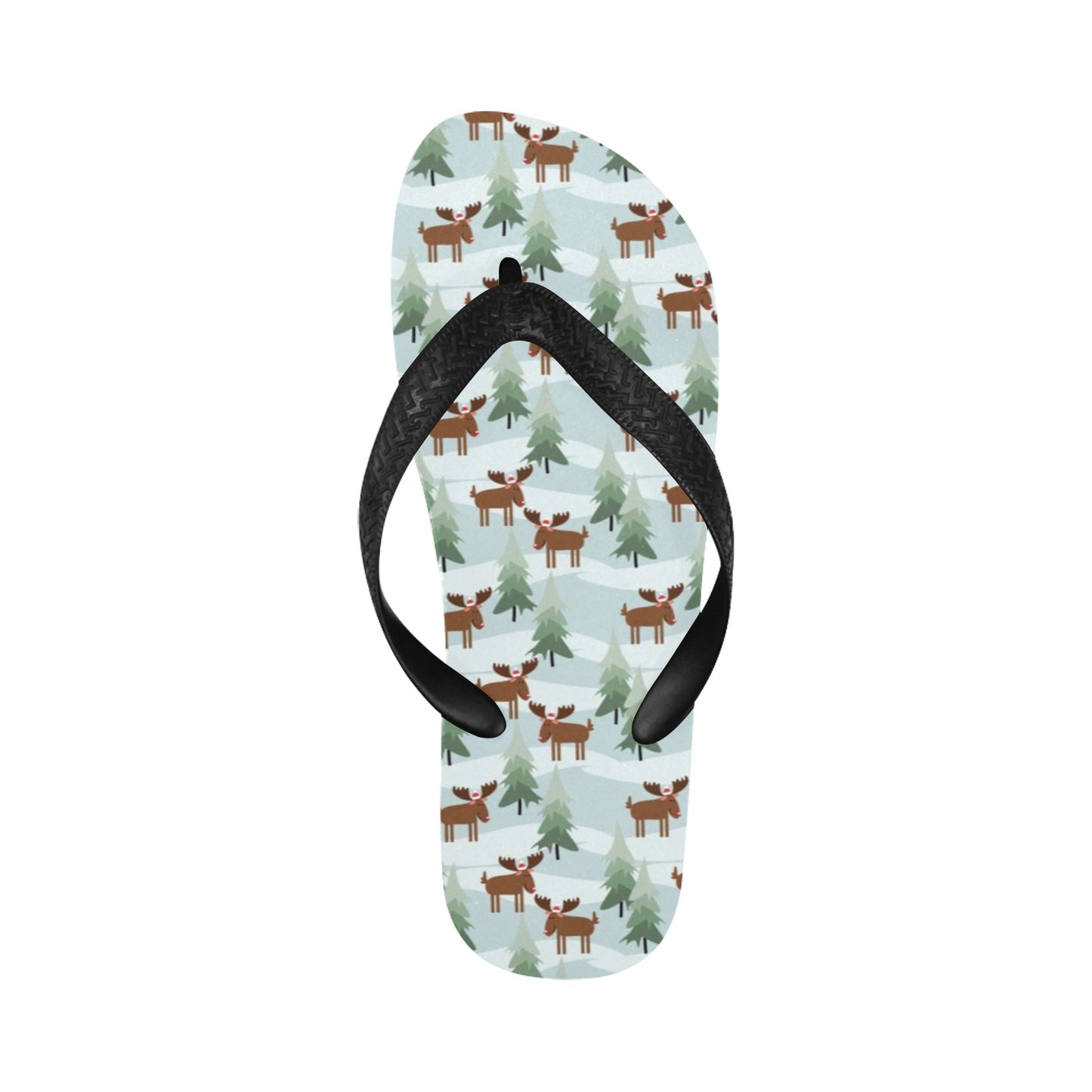 Moose Print Design LKS402 Flip Flops