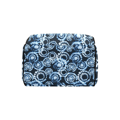 Tie Dye Dark Blue Print Design LKS306 Diaper Bag Backpack