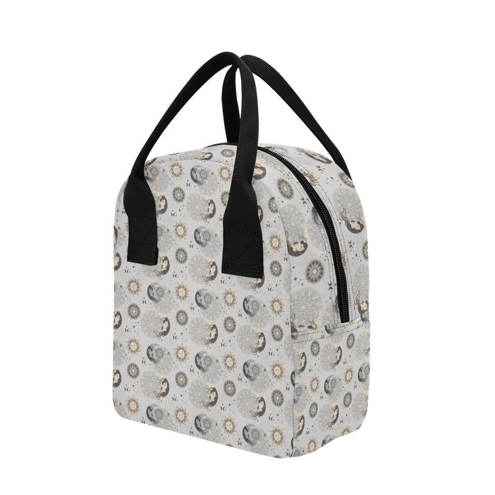 Sun Moon Print Design LKS302 Insulated Lunch Bag